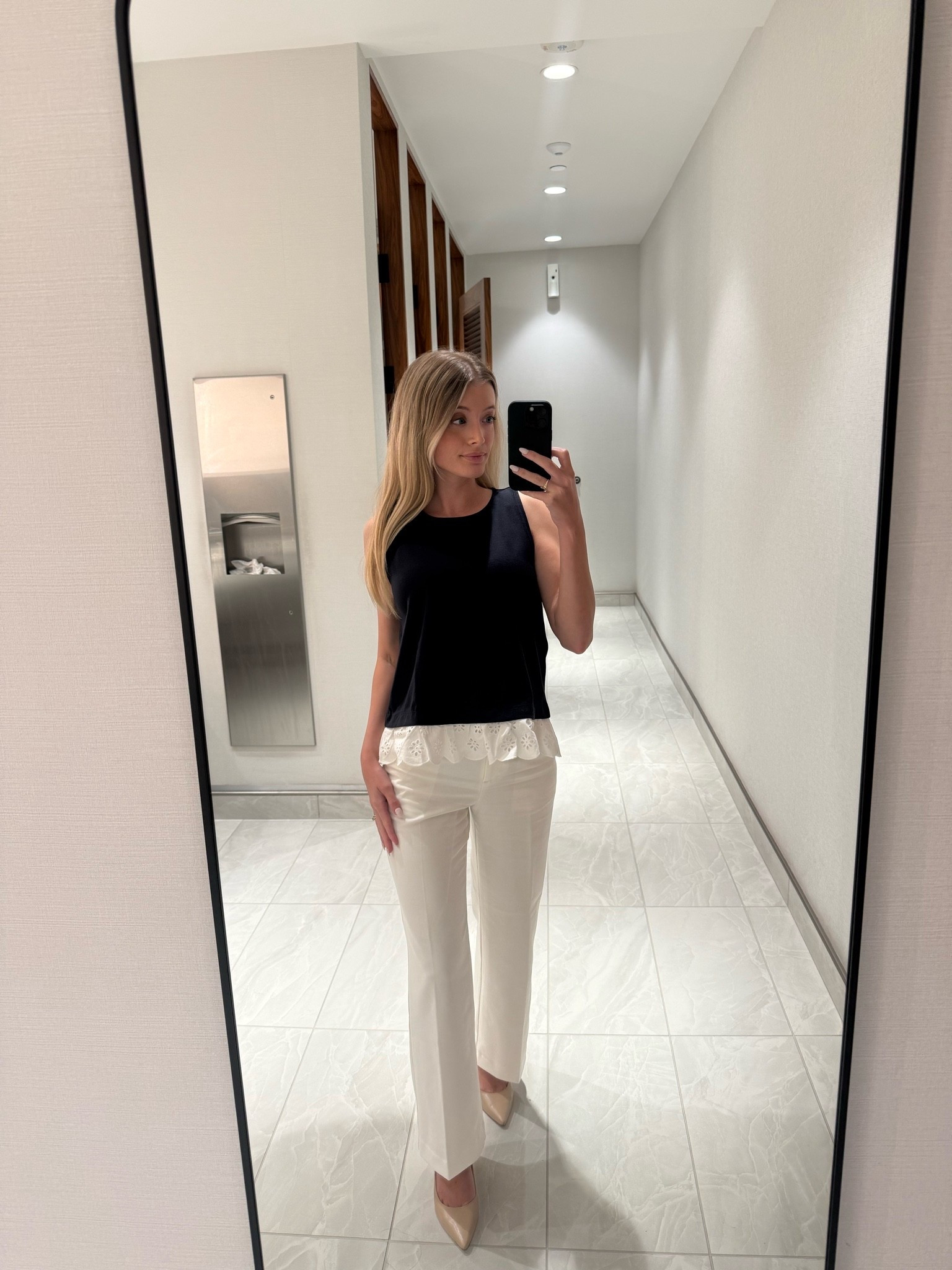 work outfit 
Business casual 
White pants 
Petite pants 
Summer studio 
Ruffle hem
Attorney
law school

#LTKWorkwear #LTKWedding #LTKgrwm