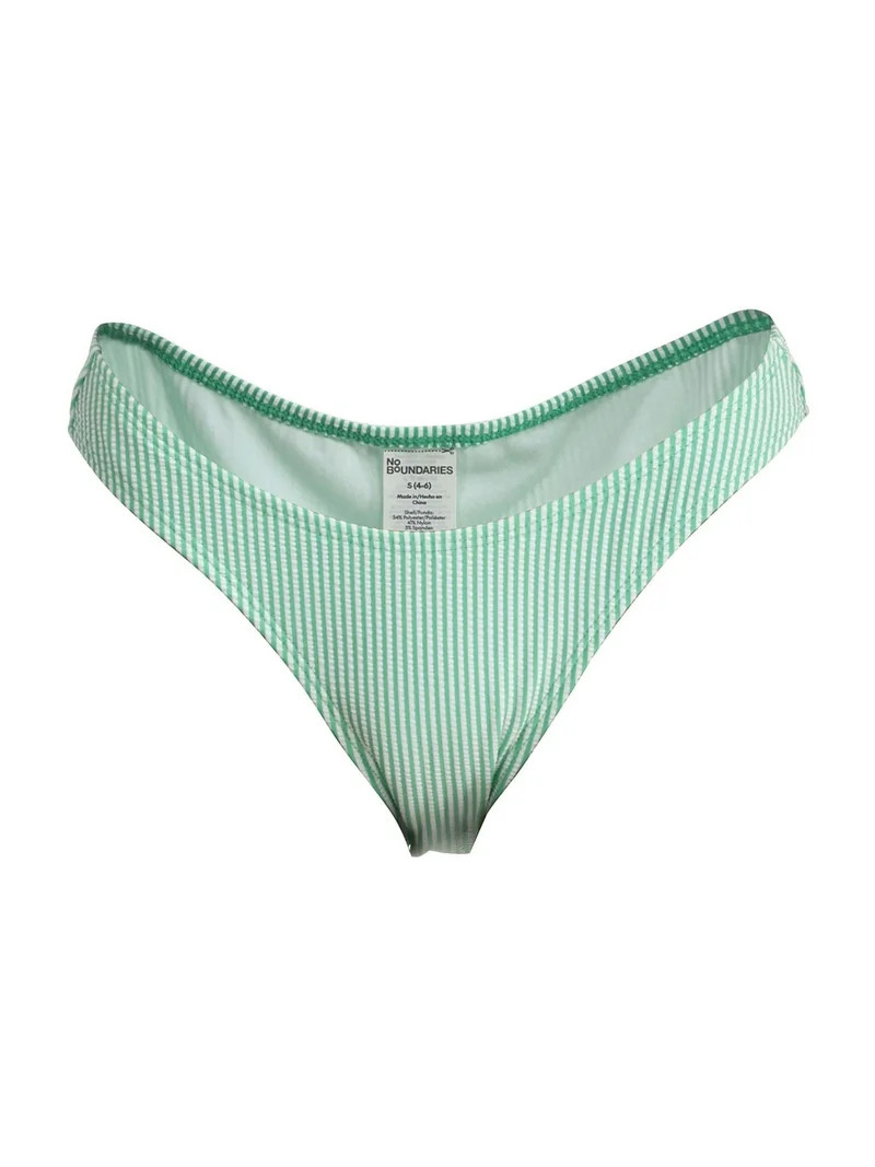 No Boundaries Women's Low Waist High Leg Cinching Bikini Bottoms, Sizes XXS-XXL | Walmart (US)