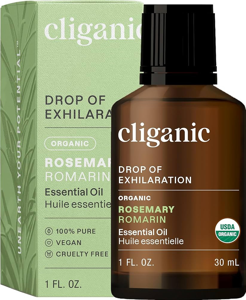 Cliganic Organic Rosemary Essential Oil, 1oz - 100% Pure Natural Undiluted, for Aromatherapy | No... | Amazon (US)