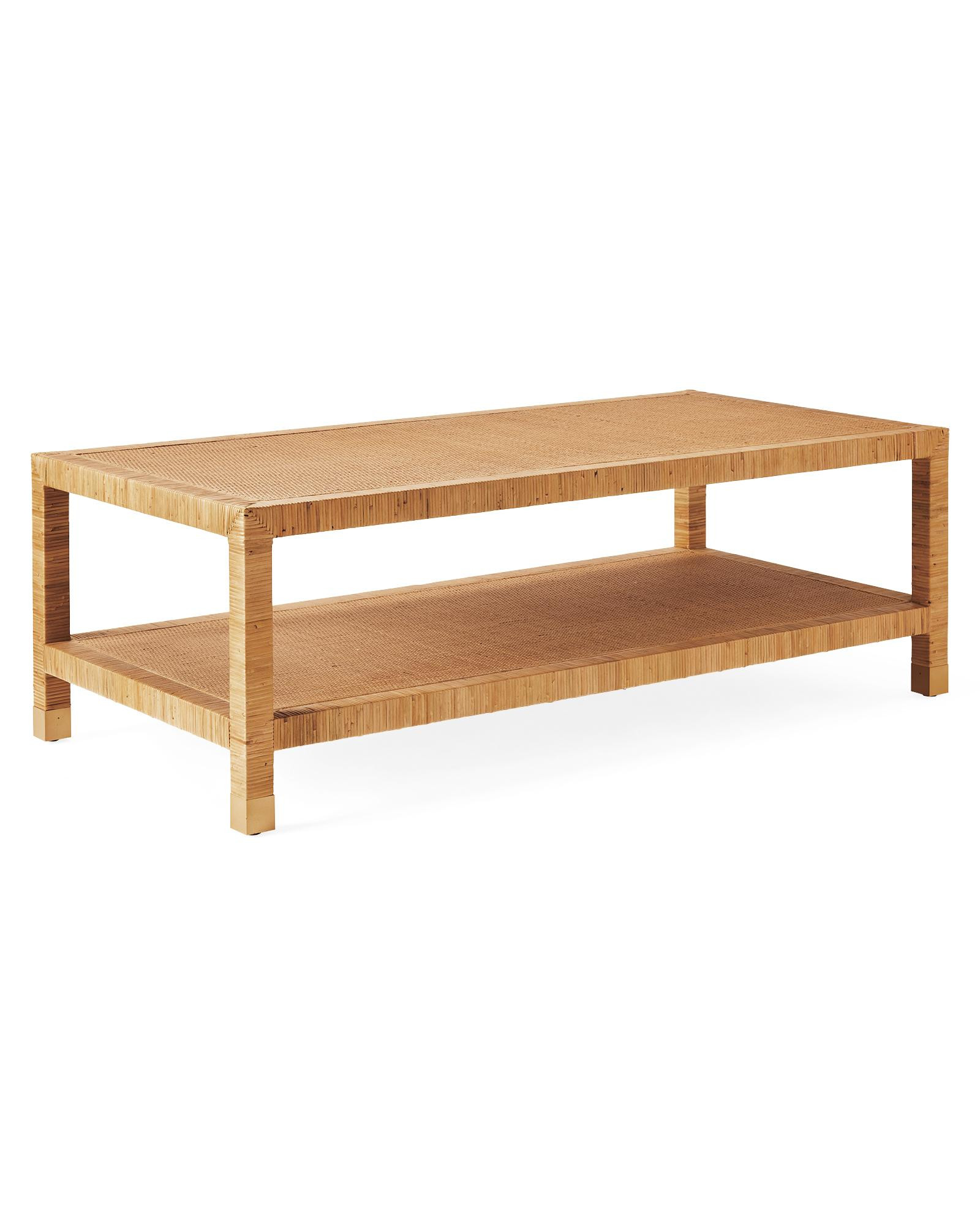 Balboa Rattan Coffee Table | Serena and Lily