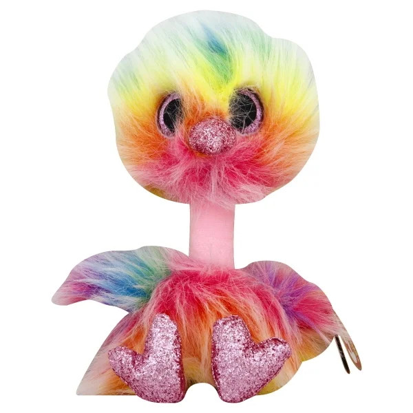 TY Beanie Boos - ASHA the Rainbow Ostrich (Glitter Eyes)(Regular Size - 6 inch) - Walmart.com | Walmart (US)