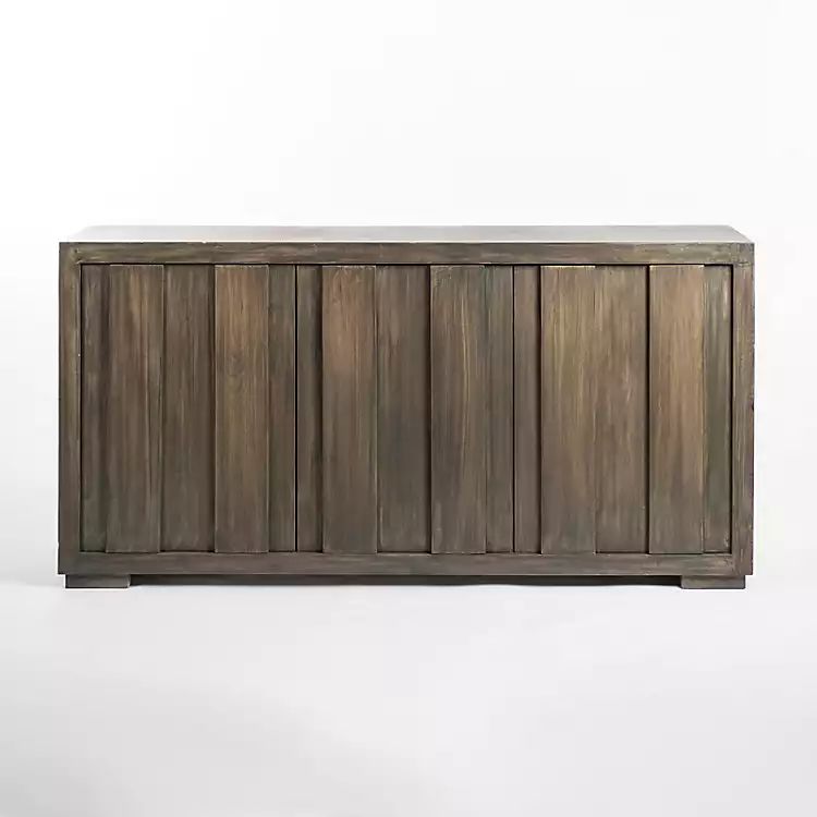 New! Graywash 3-Door Wood Sideboard | Kirkland's Home