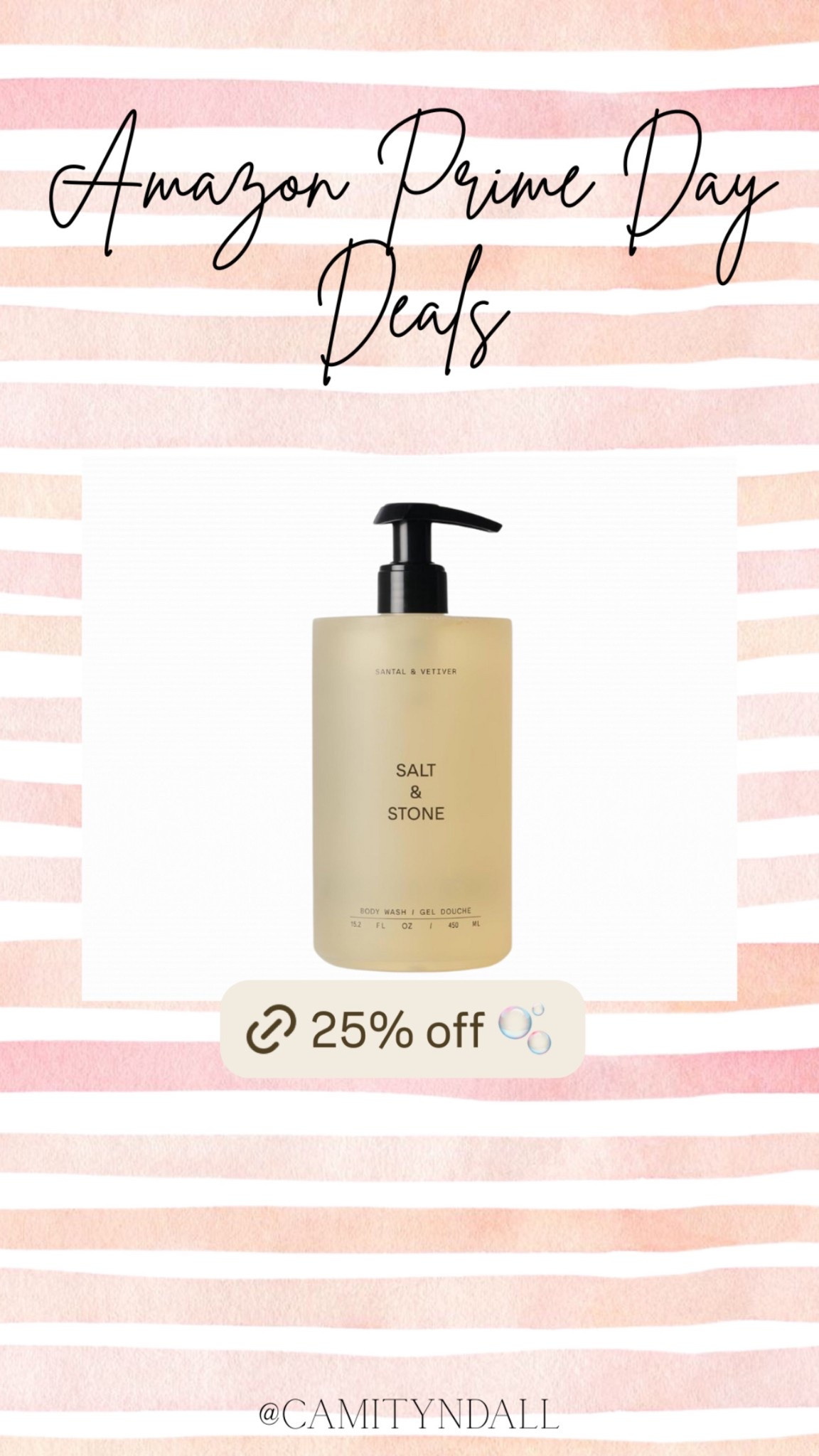 Salt & Stone Body Wash 25% off! 
Amazon Prime Day Deals ✨ 

#LTKFindsUnder50 #LTKBeauty #LTKSaleAlert