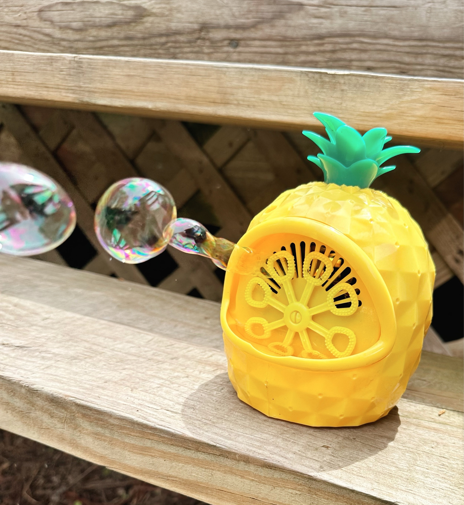 The best $10 I’ve ever spent for summer 🍍 👏🏻 🫧 My toddler is obsessed with this little bubble machine from Target! 

#LTKkids #LTKfamily #LTKSeasonal