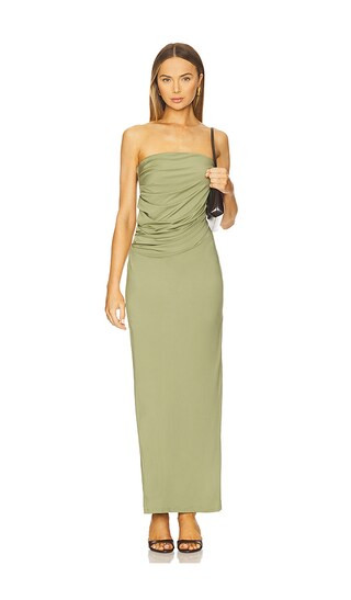 Bonni Maxi Dress in Vintage Khaki | Revolve Clothing (Global)