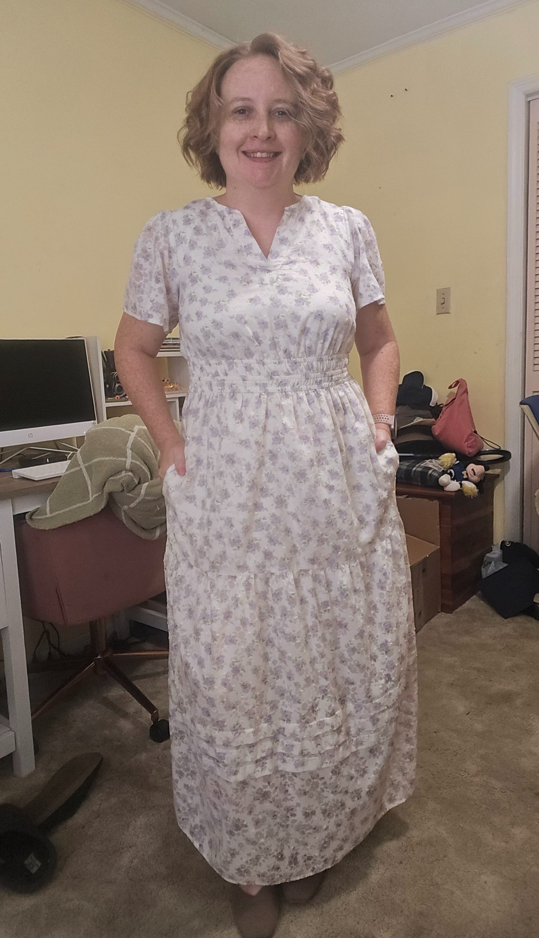 This dress is a few years old from one of my favorite local boutiques, so I can't link it. My shows, however, I can, and they're totally worth it. So comfortable!

#LTKootd #LTKPetite #LTKWorkwear