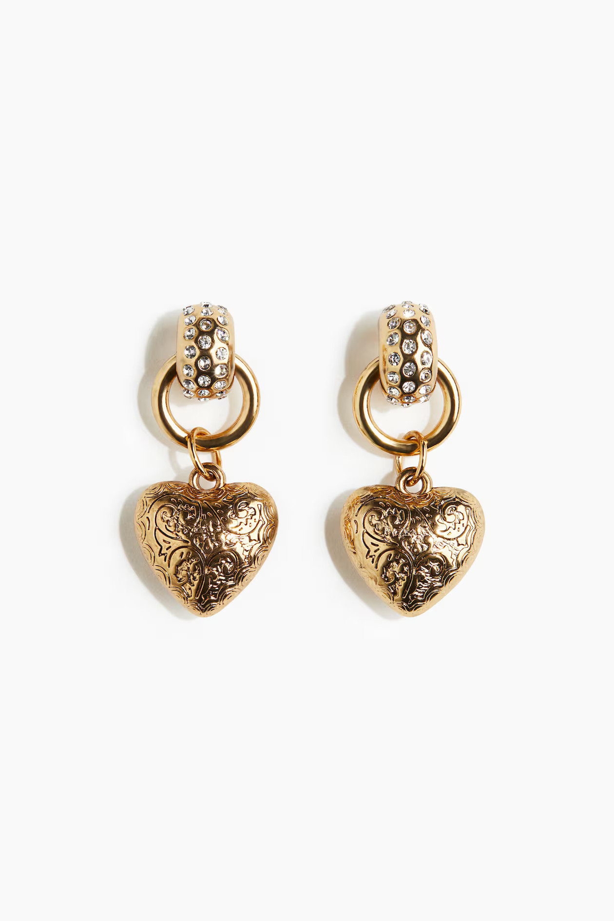 Hartvormige oorhangers - Bronskleurig - DAMES | H&M NL | H&M (DE, AT, CH, NL, FI)