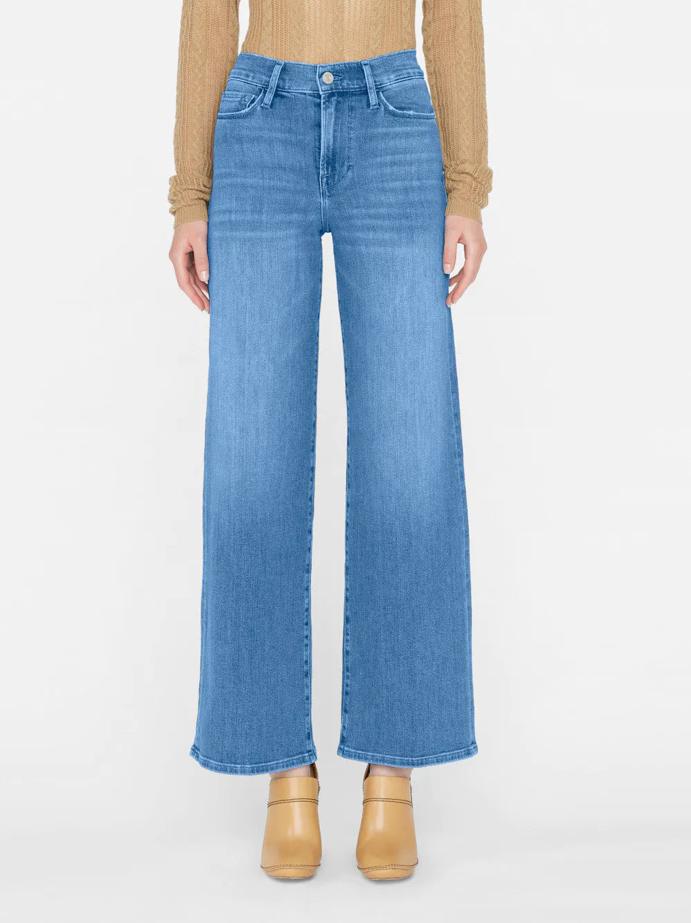 Le Slim Palazzo -- Drizzle | Frame Denim