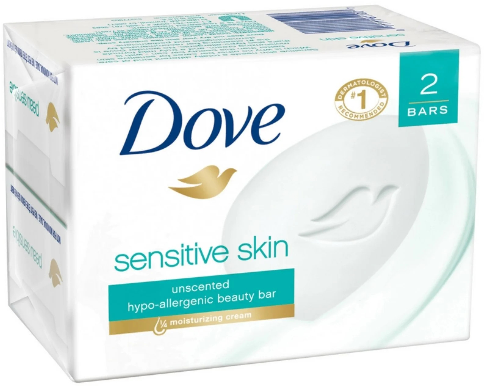 Dove Beauty Bar Sensitive Skin 4 oz, 2 Bar | Walmart (US)
