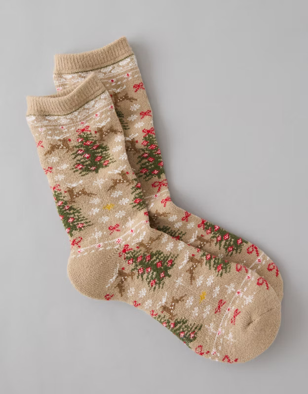 AE Deer Crew Socks | American Eagle Outfitters (US & CA)