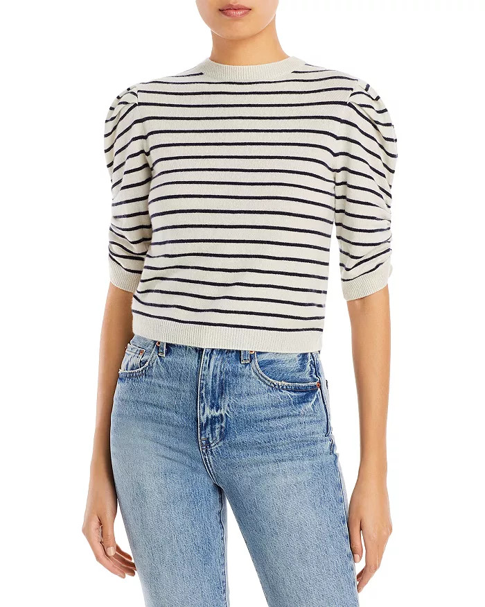 Ruched Sleeve Sweater | Bloomingdale's (US)