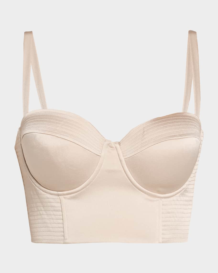 Nysa Satin Bustier Top | Neiman Marcus