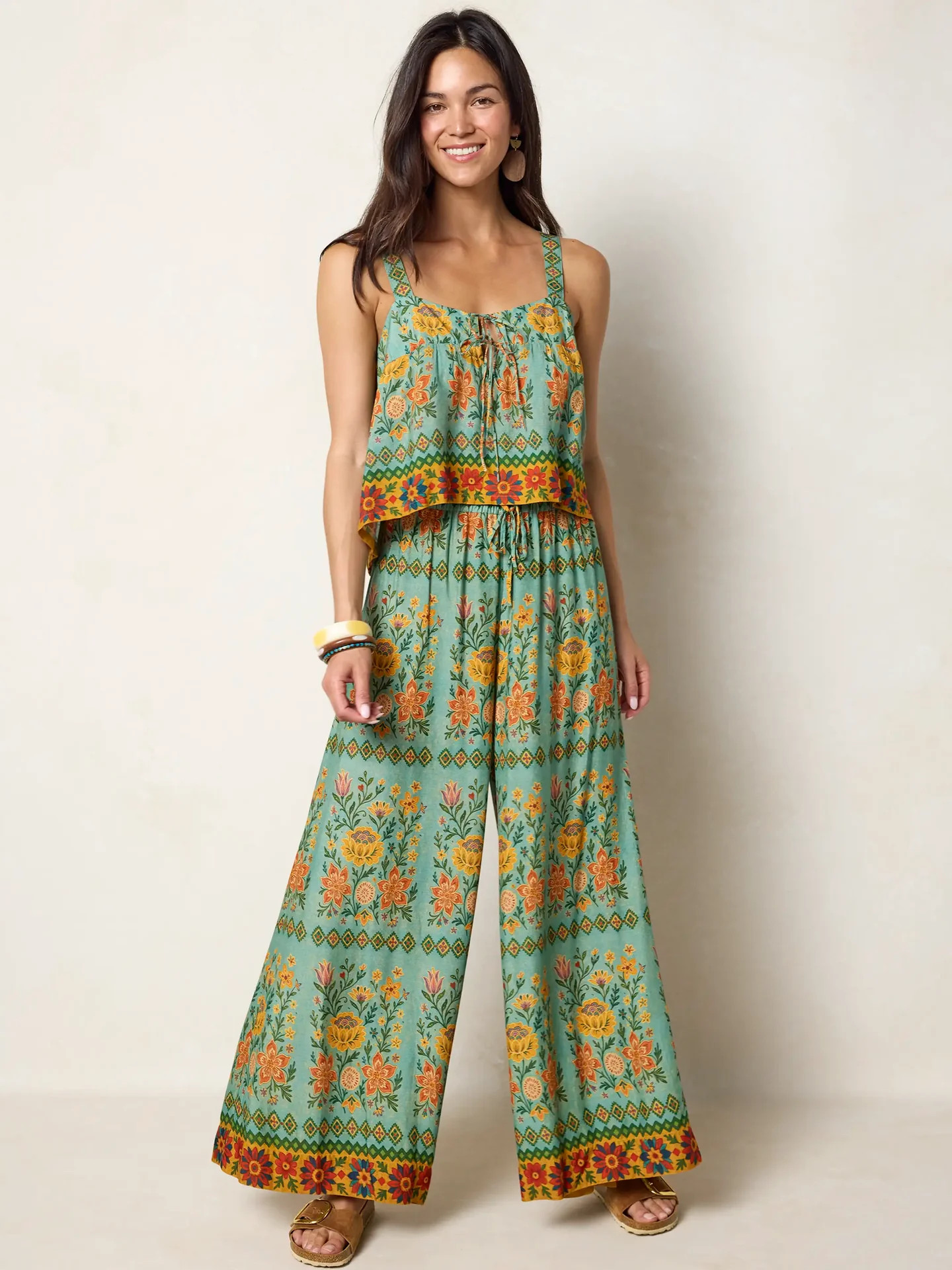 Go With The Flow Wide Leg Pants | Natural Life