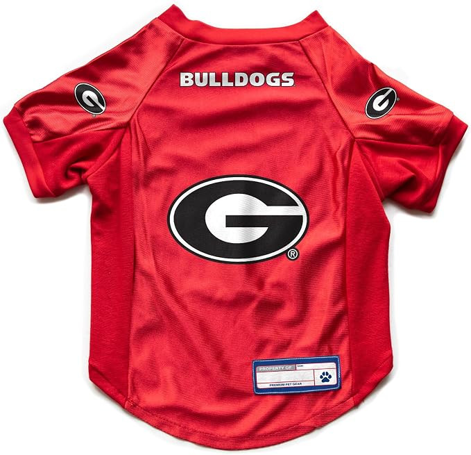 Littlearth NCAA Georgia Bulldogs Stretch Pet Jersey, Team Color, Small | Amazon (US)