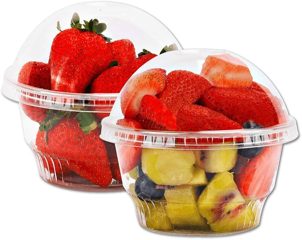 Aatriet [25 Sets] 8 oz Clear Plastic Dessert Cups with Lids No Hole - Disposable Dessert Bowls fo... | Amazon (US)
