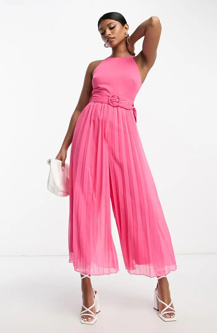 Pleated Wide Leg Jumpsuit | Nordstrom