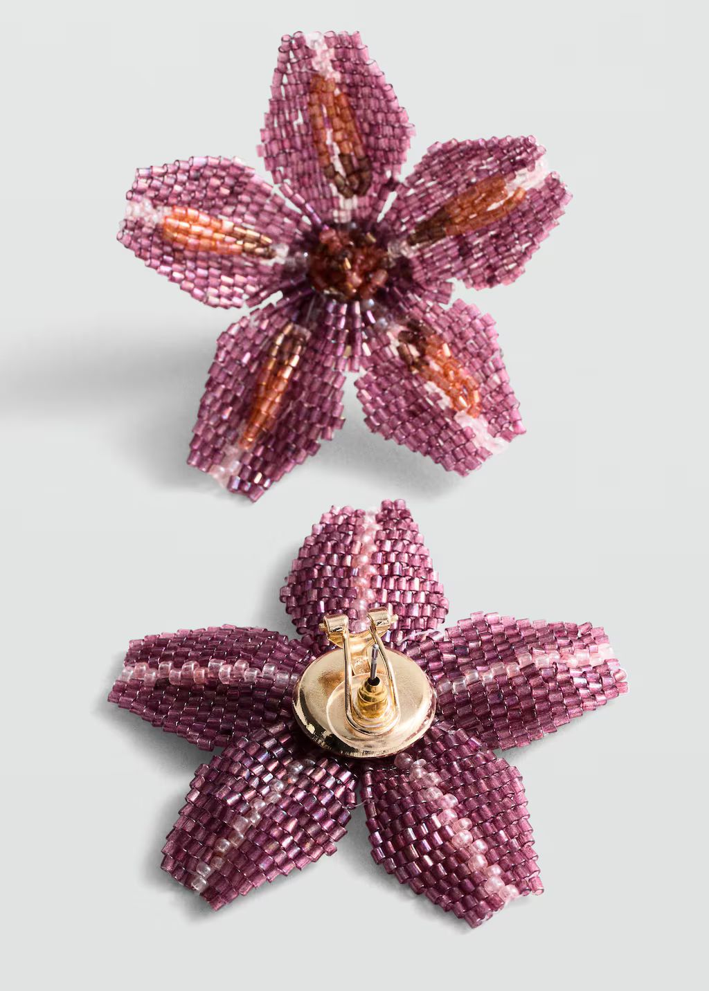 Crystal flower earrings -  Women | Mango USA | MANGO (US)