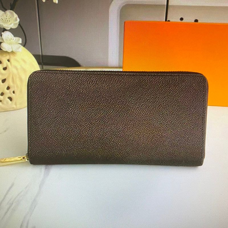 M41894 Hot sale Top Quality Real Leather Wallet For Women Zipper Long Card Holders Coin Purses Wo... | DHGate