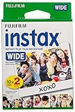 Fujifilm instax Wide Instant Film, 20 Exposures, White, New Packaging | Amazon (US)
