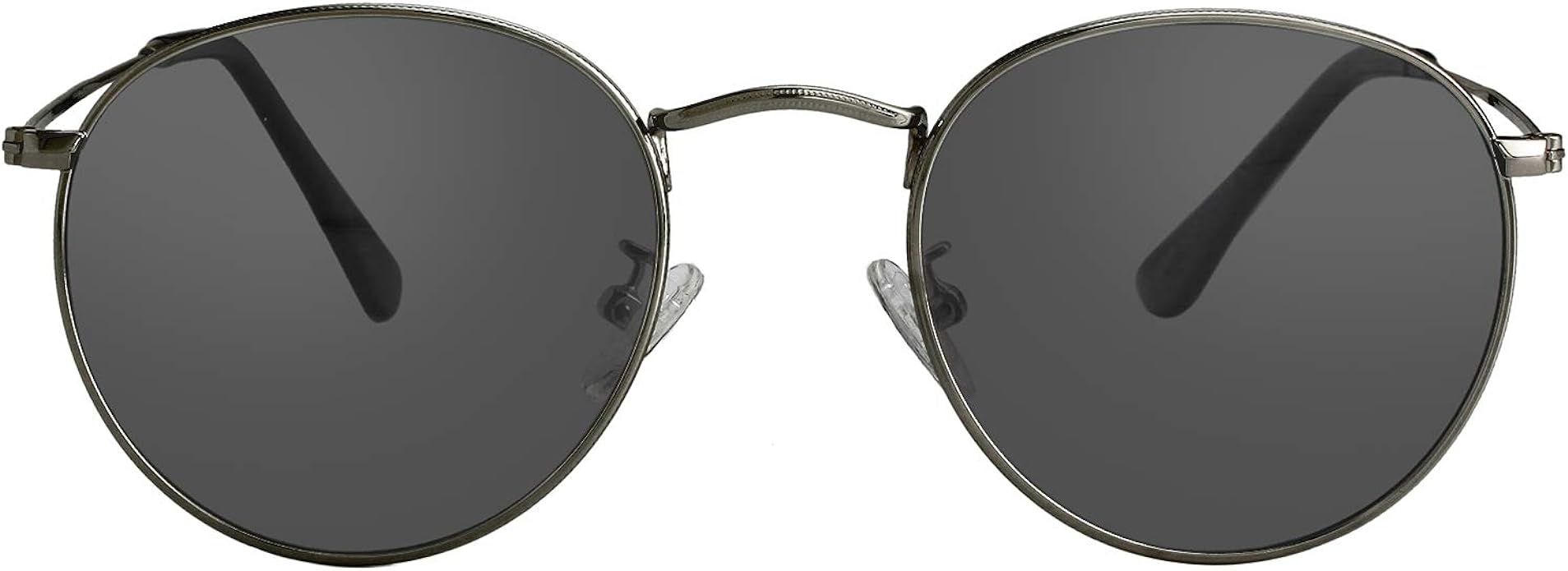 Kursan Small Round Metal Polarized Sunglasses for Men Women Mirrored Lens Classic Circle Sun Glas... | Amazon (US)