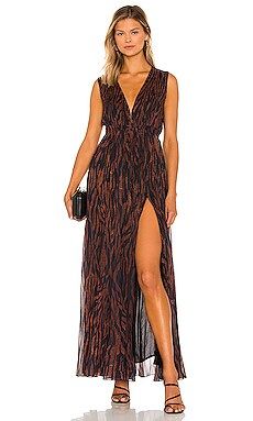 ROCOCO SAND Aine Maxi Dress in Brown from Revolve.com | Revolve Clothing (Global)