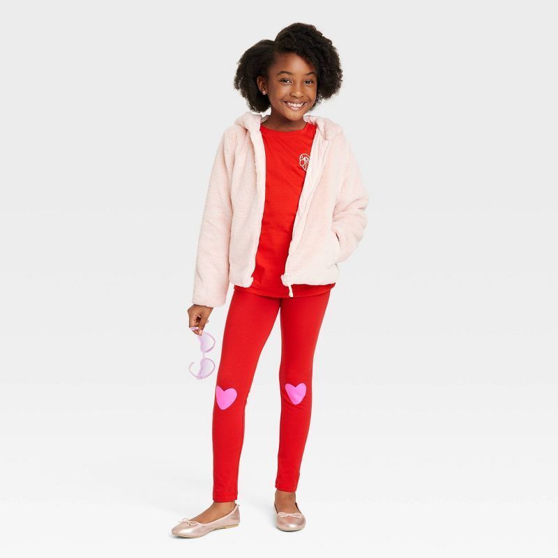 Girls' Valentine's Day 'Heart' Leggings - Cat & Jack™ | Target