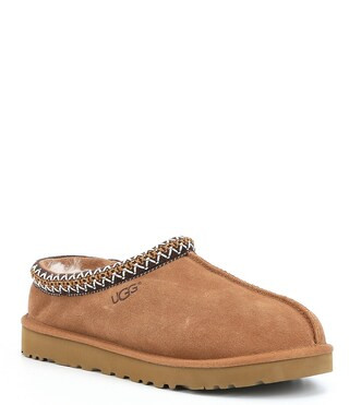 UGG® Men's Tasman Braid Accent Suede Slippers | Dillard's