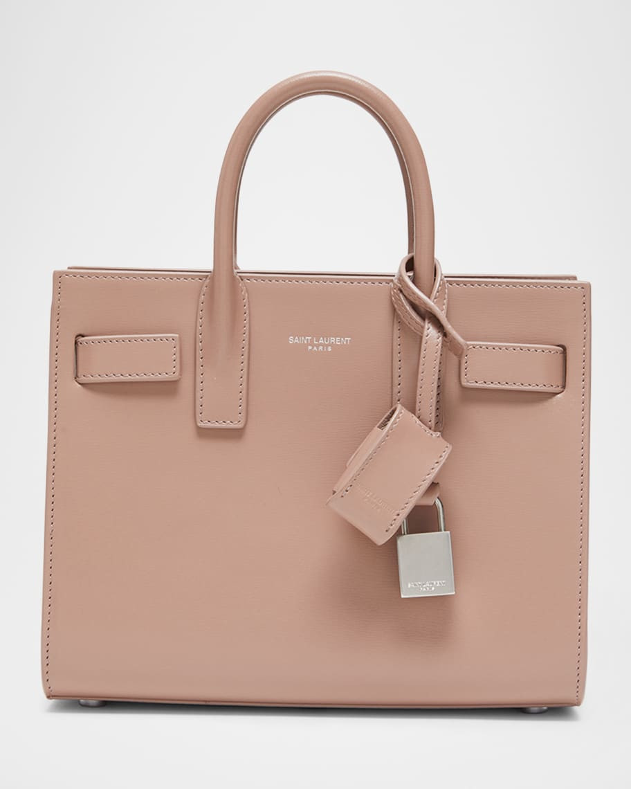 Saint Laurent Sac De Jour Nano Top-Handle Bag in Smooth Leather | Neiman Marcus