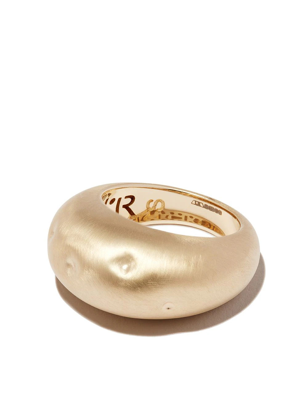 Lauren Rubinski 14kt yellow gold Bubble Broken ring | Farfetch Global