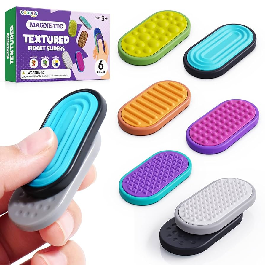 Magnetic Fidget Toys for Adults & Kids -Textured Sensory Toys for Autism Children Anxiety Relief ... | Amazon (US)