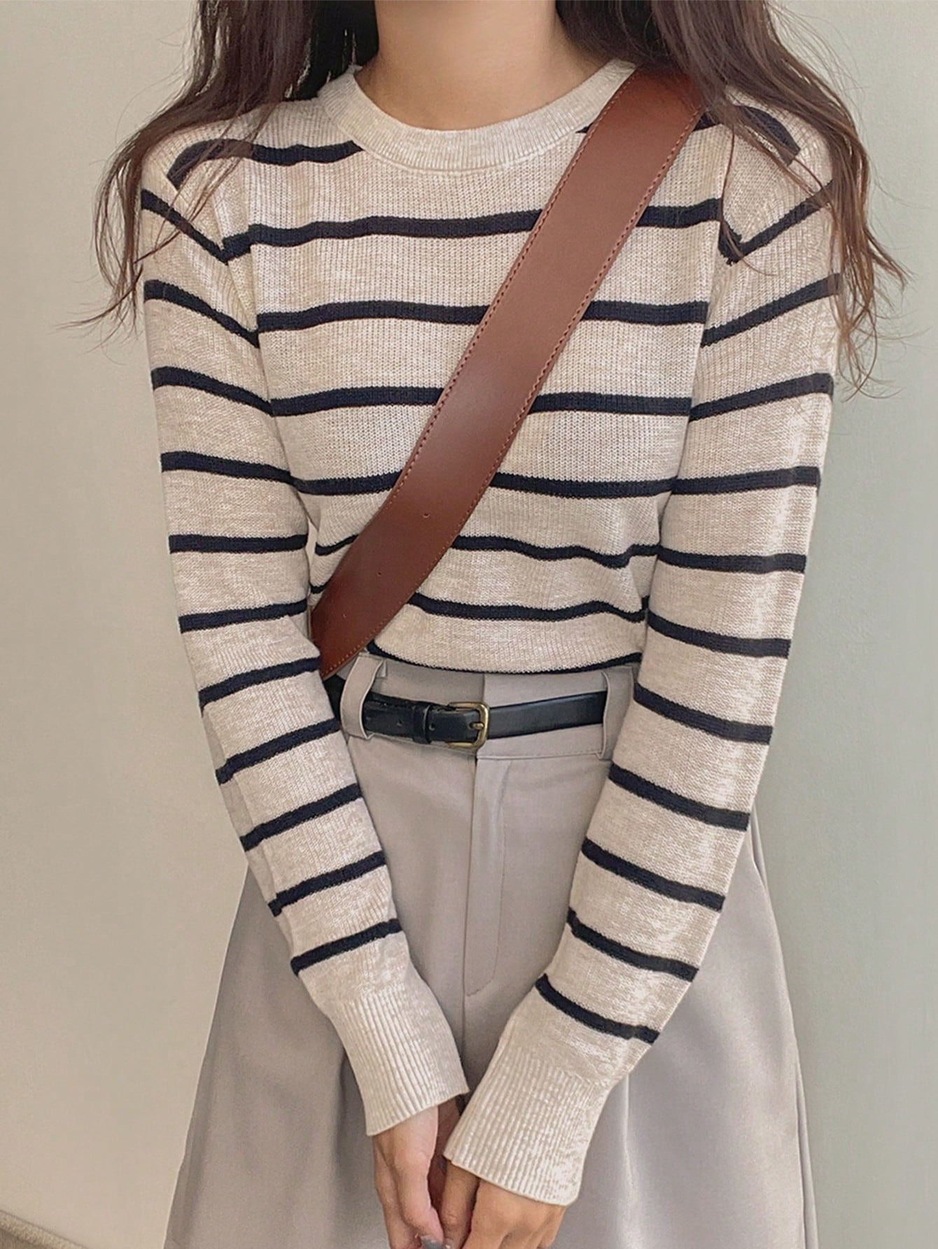 DAZY Striped Pattern Sweater | SHEIN
