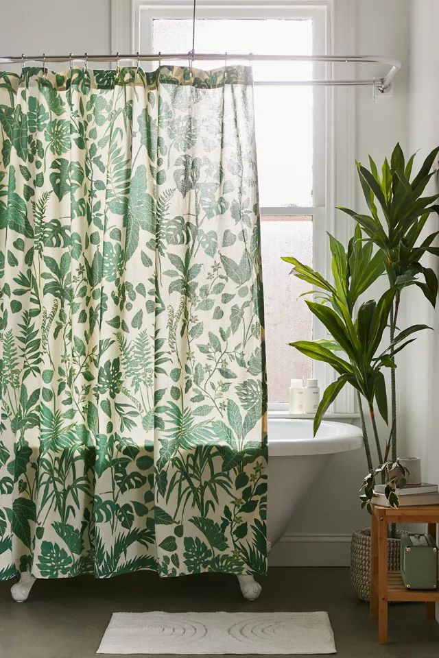 Allover Jungle Shower Curtain | Urban Outfitters (US and RoW)