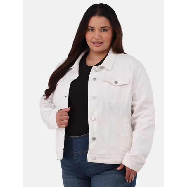 Time and Tru Women's and Women's Plus Denim Jacket, Sizes XS-4X | Walmart (US)