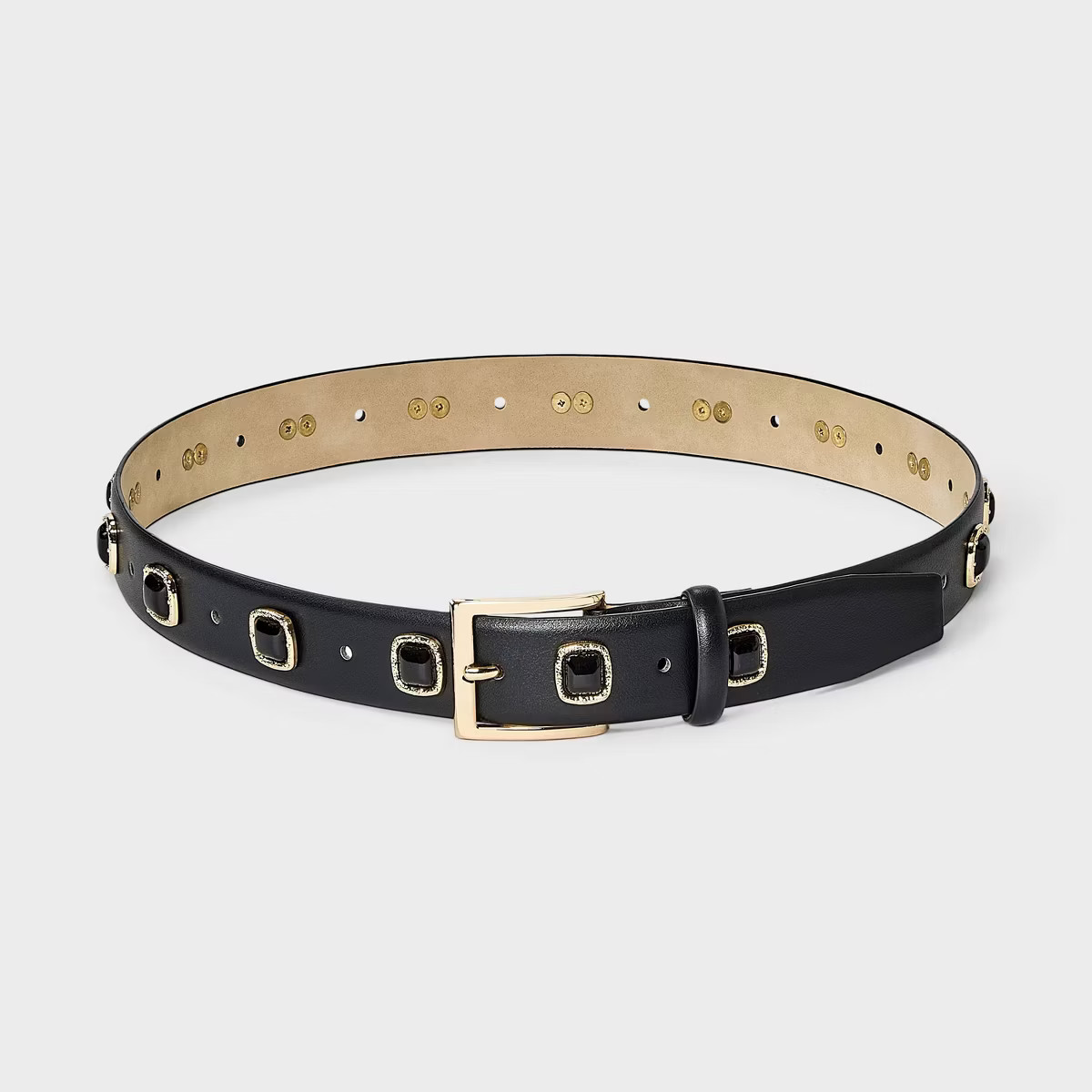 Hammer Square Stud Belt - A New Day™ Black | Target