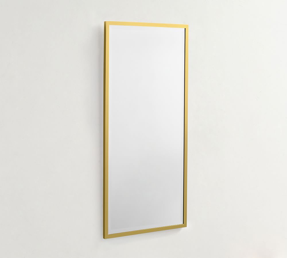 Kensington Rectangular Slim Mirror with D-Ring Mount | Pottery Barn (US)