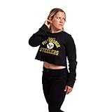 FOCO NFL Pittsburgh Steelers Womens Fashion Top Cropped Team Long Sleeve Crewneck ShirtFashion Top C | Amazon (US)