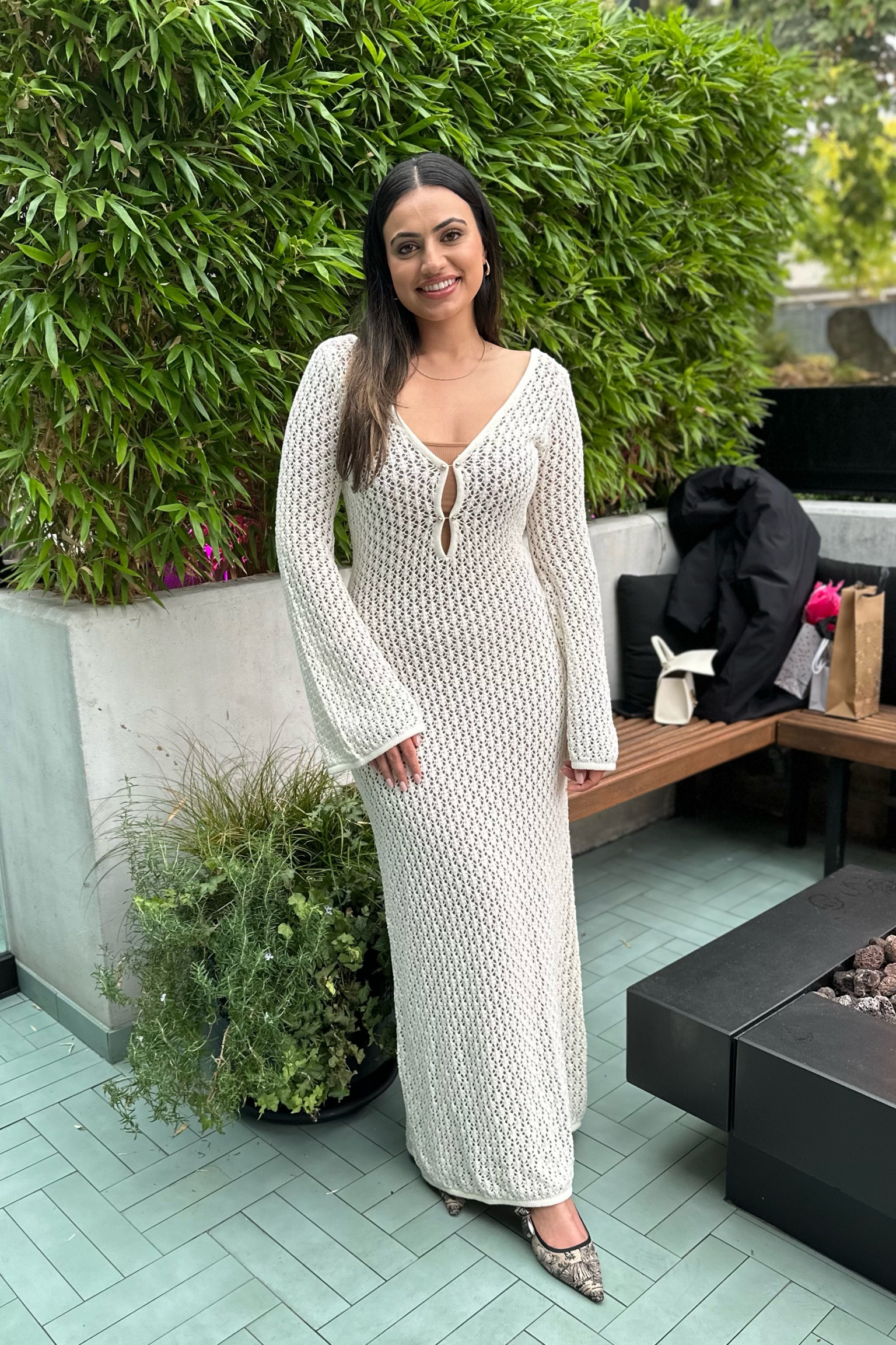 Crochet knit dress with slip dress. Also can be worn as a beautiful coverup for the beach! 

#LTKHoliday #LTKstyletip #LTKSeasonal