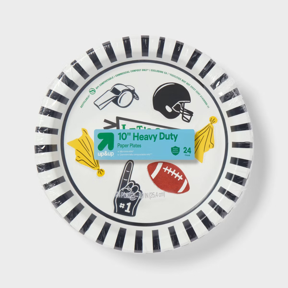 Game Day Disposable Plates 10" - Let's Go! - 24ct - up&up™ | Target