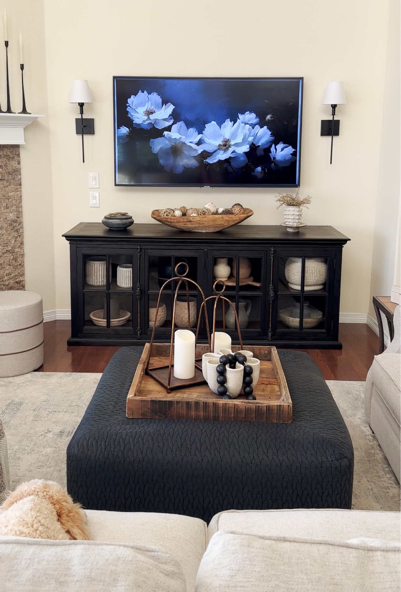 Shop the sconces!  USB bulb rechargeable, no hard wiring!  