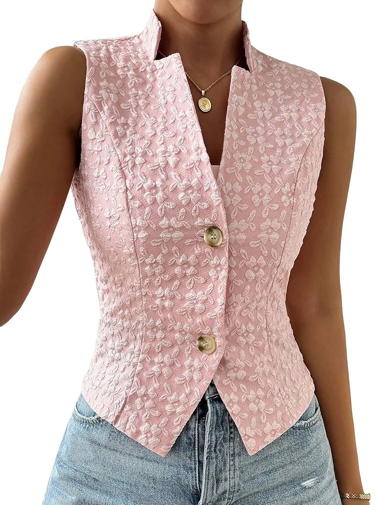 Women's 2025 Summer Sleeveless Sweater Vest Top - Lightweight Knit Casual Work Office Slim Fit Li... | Amazon (US)