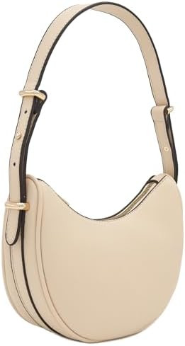 FashionPuzzle Small Crescent Smooth Faux Leather Underarm Shoulder Bag | Amazon (US)