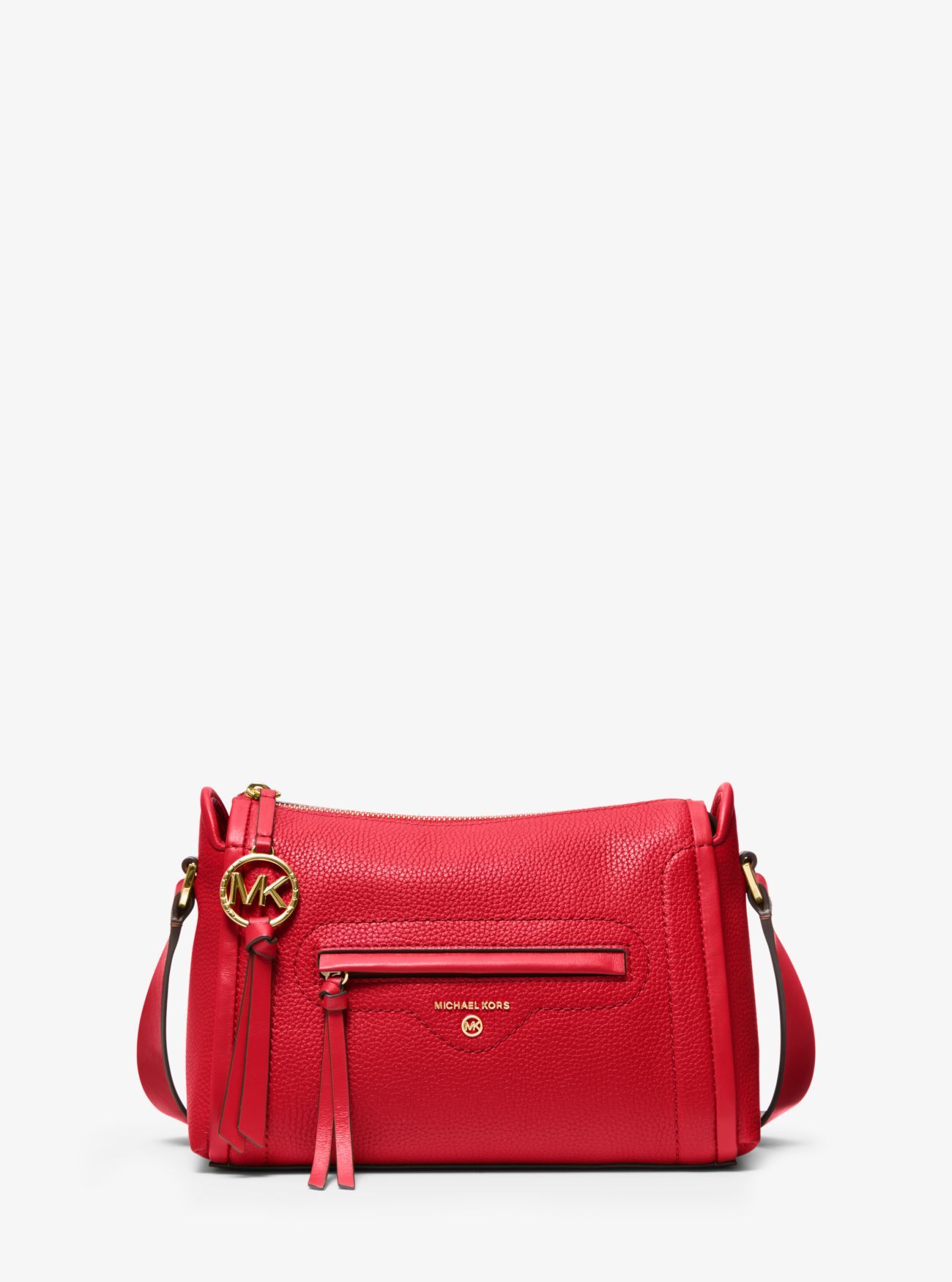 Carine Large Pebbled Leather Crossbody Bag | Michael Kors (UK)