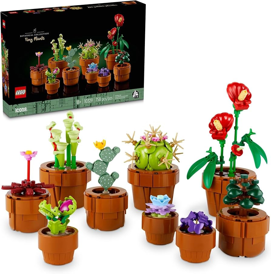 LEGO Botanicals Tiny Plants - Artificial, Fake Indoor Plant Building Set for Home, Kitchen, Desk ... | Amazon (US)
