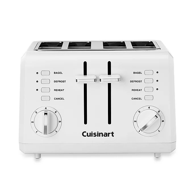 Cuisinart® White Compact Cool-Touch 4-Slice Toaster | Bed Bath & Beyond