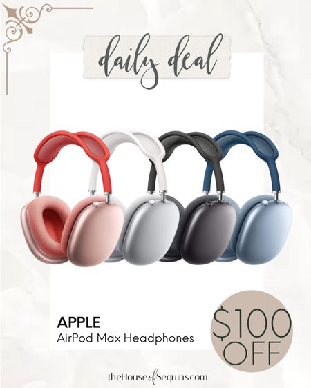 $100 OFF AirPods Max Bluetooth headphones! 