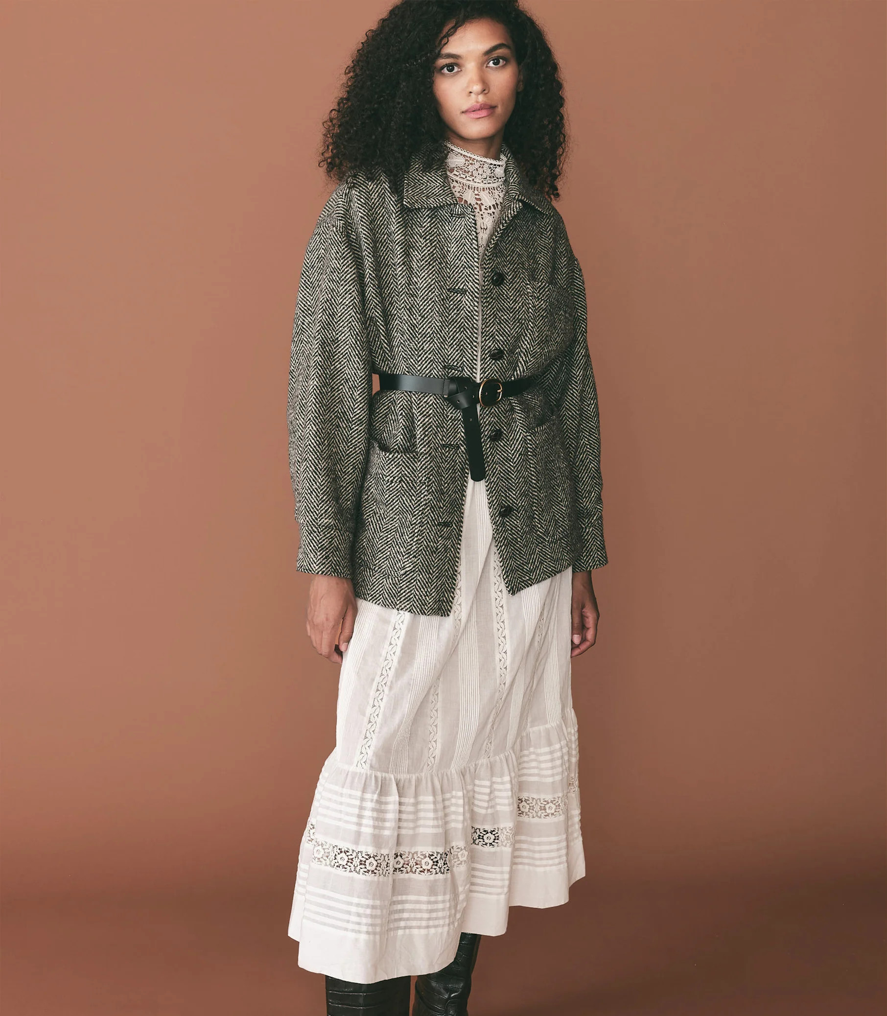 Ernestina Dress - Salt | DÔEN | DOEN