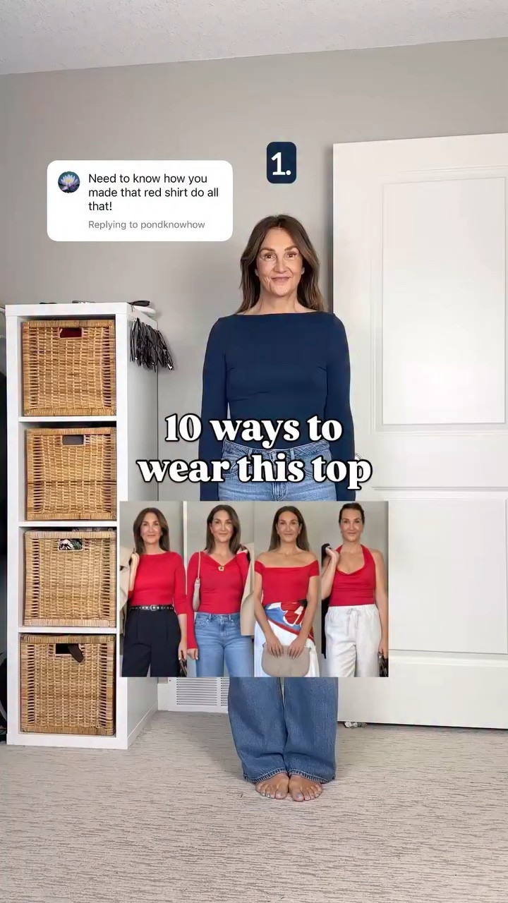 One top, many ways! Great for travel!
This top is super stretchy and soft and easy to wear many ways. I’m wearing usual size S. Linked it on US Amazon (sorry not available on .ca) and there is a very similar top I also linked from Intimissimi that ships all over the world but I don’t see a Canadian option.
The Amazon brand has their own website that ships to Canada, go to https://suuksess.com/en-ca/collections/long-sleeve-shirts/products/cloud-cashmere-boat-neck-shirt-long-sleeve and use code CBSTYLED or comment “link” on my Instagram post to get that link sent via dm
Jeans: my exact ones are from Aritzia (size 27, 32” inseam), they have the same ones on the Levi’s website but the Canadian listing only has the 30” inseam and mine are 32” (US site has theee inseam options)


#LTKootd #LTKTravel #LTKOver40