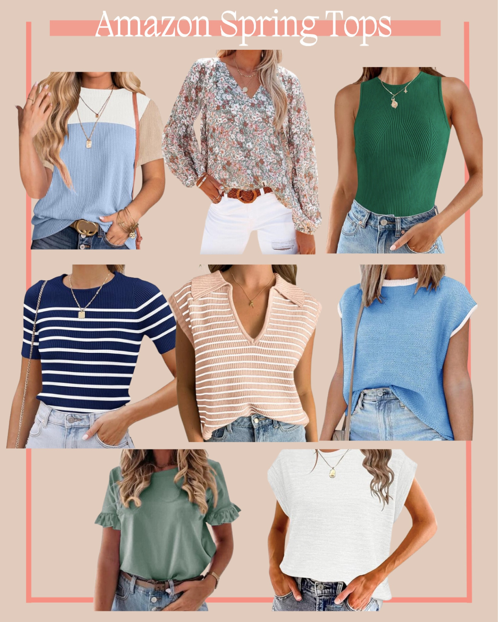 Amazon Spring tops I’m loving 🌸

#LTKSeasonal #LTKstyletip #LTKfindsunder50