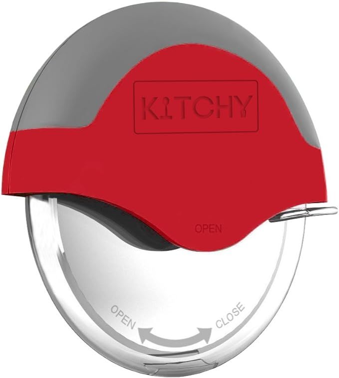 Kitchy Pizza Cutter Wheel - No Effort Pizza Slicer with Protective Blade Guard and Ergonomic Hand... | Amazon (US)