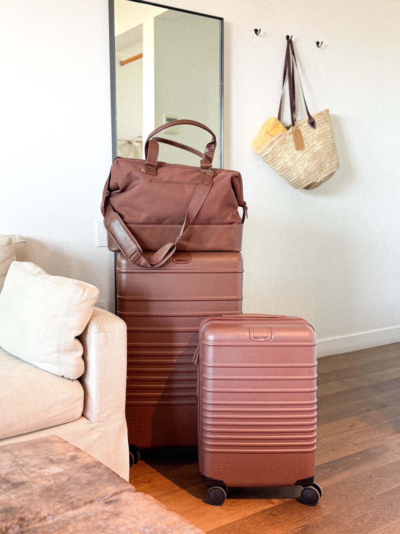 If you are in need of a really nice luggage set I highly recommend Beis. Love the brown but they come in tons of colors.

#LTKSaleAlert #LTKTravel